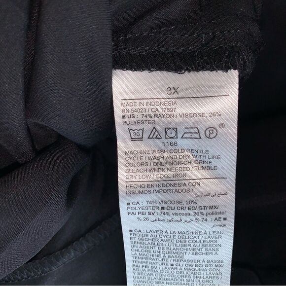 Old Navy NWOT Most Popular BLACK Waist-Defined Utility Midi Shirt Dress Size 3X - Picture 9 of 13